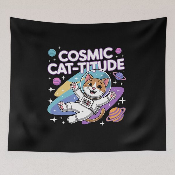 Item preview, Cosmic Cat-Titure-Intergalactic Cat Power designed and sold by MrERNST.
