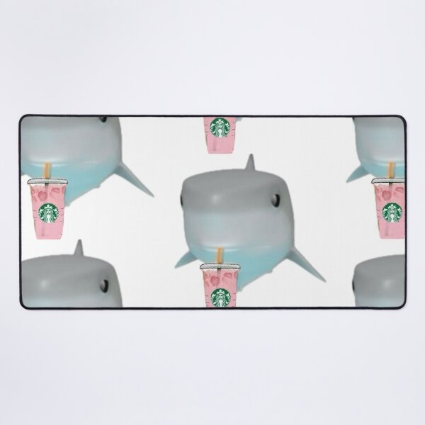 Item preview, Shark drinking Starbucks designed and sold by saylucyernaga.
