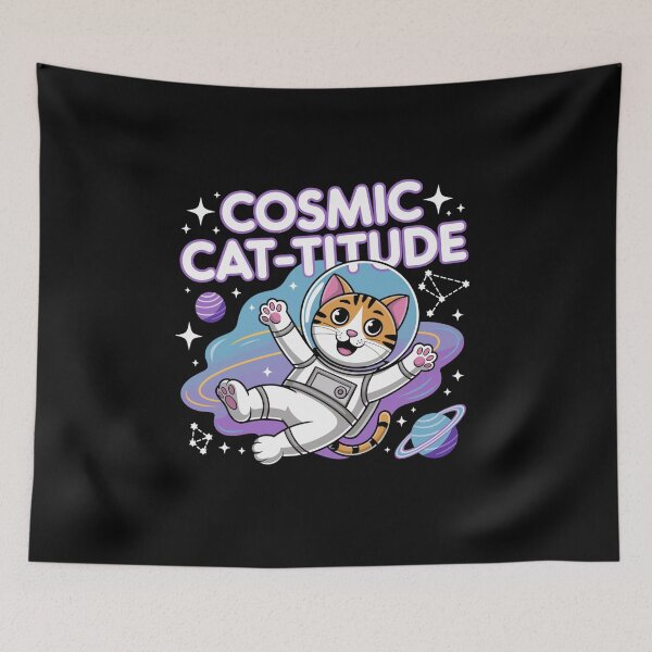 Item preview, Cosmic Cat-Titure-Intergalactic Cat Power designed and sold by MrERNST.