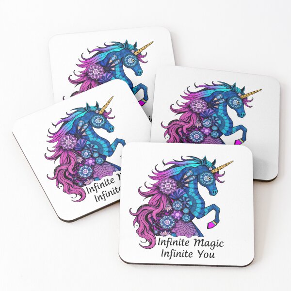 Item preview, Infinite Magic, Infinite You – Kaleidoscopic Unicorn designed and sold by zoughlal.