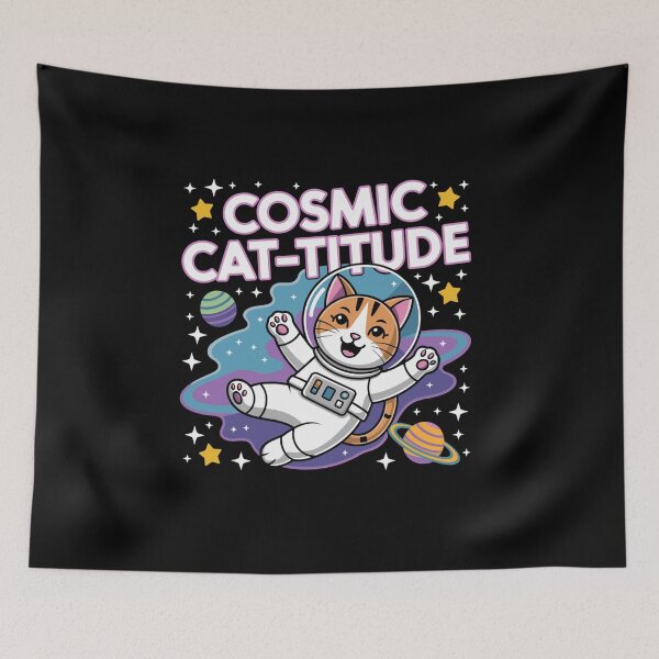Item preview, Cosmic Cat-Titure-Intergalactic Cat Power designed and sold by MrERNST.