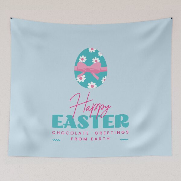 Item preview, Happy Easter. Chocolate Greetings from Earth, Unique designed and sold by villacreativa.
