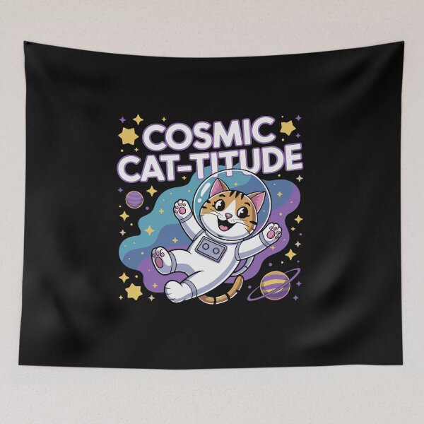 Item preview, Cosmic Cat-Titure-Intergalactic Cat Power designed and sold by MrERNST.