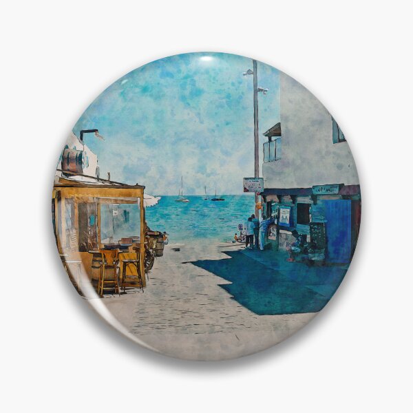 Item preview, Corralejo Fuerteventura Watercolour Effect Photo 30 designed and sold by GG WALL ART.