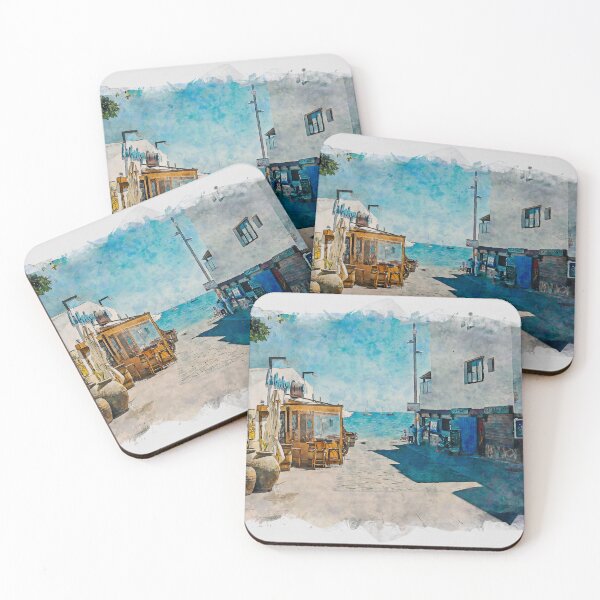 Item preview, Corralejo Fuerteventura Watercolour Effect Photo 30 designed and sold by GG WALL ART.