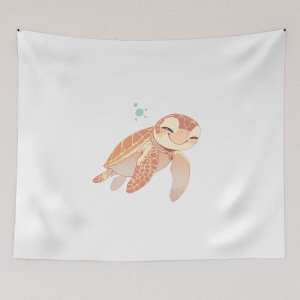 Item preview, Cute happy friend sea turtle designed and sold by PatternFly.