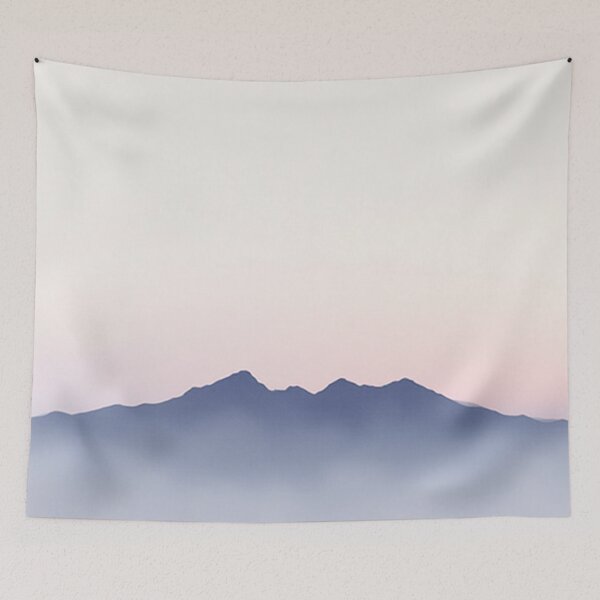 Item preview, Misty Mountain Serenity: Minimalist Landscape Art designed and sold by CosyCush.