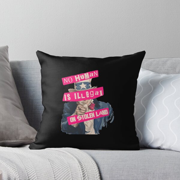 Item preview, No human Is illegal on stolen land designed and sold by remerasnerdas.