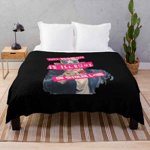 Item preview, No human Is illegal on stolen land designed and sold by remerasnerdas.