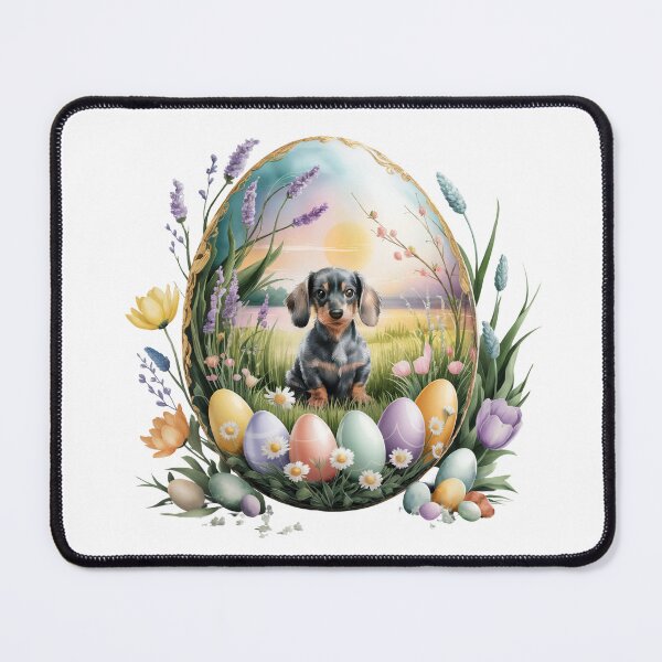 Item preview, Dachshund Easter Egg designed and sold by MadCatPrints.