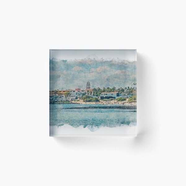 Item preview, Corralejo Fuerteventura Watercolour Effect Photo 31 designed and sold by GG WALL ART.