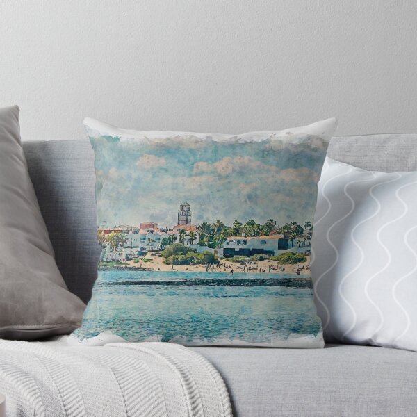 Item preview, Corralejo Fuerteventura Watercolour Effect Photo 31 designed and sold by GG WALL ART.
