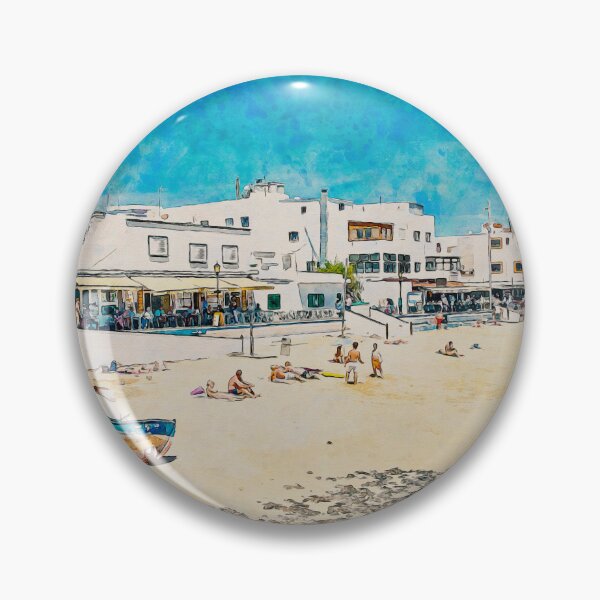 Item preview, Corralejo Fuerteventura Watercolour Effect Photo 32 designed and sold by GG WALL ART.