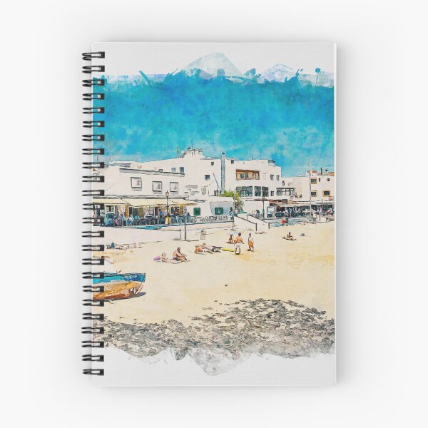 Item preview, Corralejo Fuerteventura Watercolour Effect Photo 32 designed and sold by GG WALL ART.