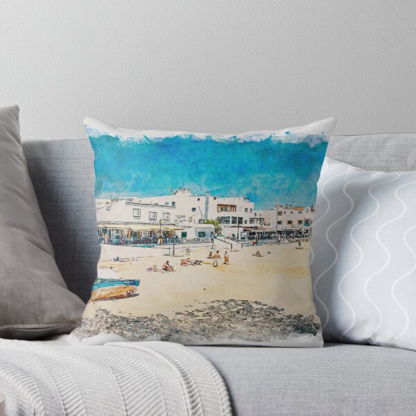 Item preview, Corralejo Fuerteventura Watercolour Effect Photo 32 designed and sold by GG WALL ART.