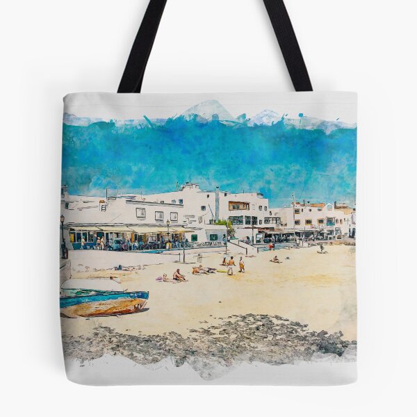 Item preview, Corralejo Fuerteventura Watercolour Effect Photo 32 designed and sold by GG WALL ART.