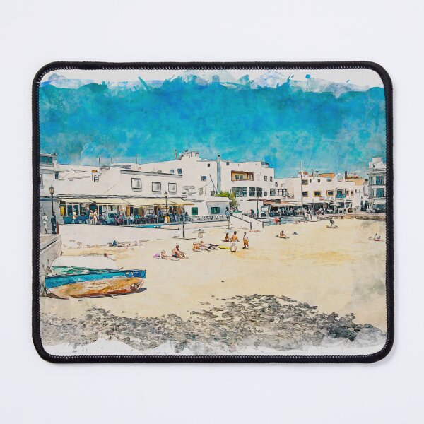 Item preview, Corralejo Fuerteventura Watercolour Effect Photo 32 designed and sold by GG WALL ART.