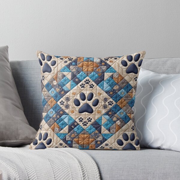Item preview, Doggy Pawprint Quilt designed and sold by Maria Dryfhout.