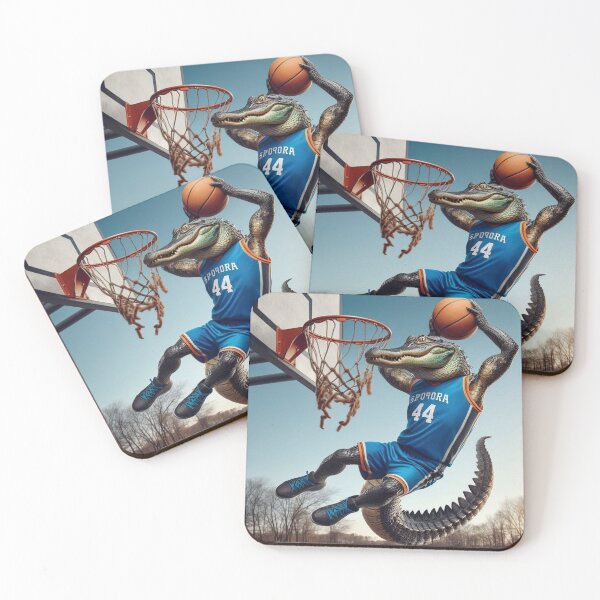 Item preview, Crocodile playing basketball designed and sold by Dogandesighn.