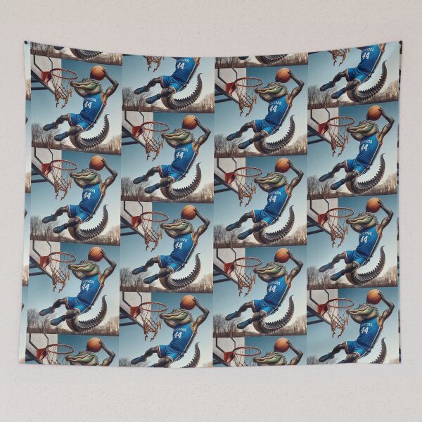 Item preview, Crocodile playing basketball designed and sold by Dogandesighn.