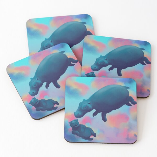 Item preview, Momma and Baby Hippos designed and sold by ChoccyTheCat.