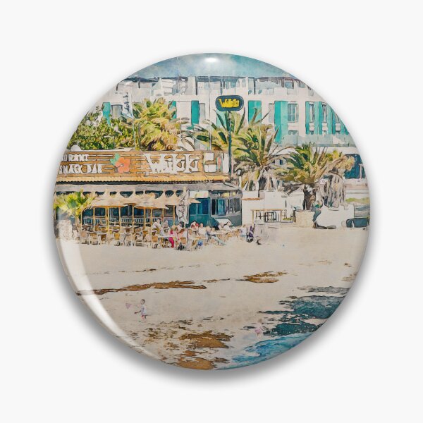 Item preview, Corralejo Fuerteventura Watercolour Effect Photo 35 designed and sold by GG WALL ART.