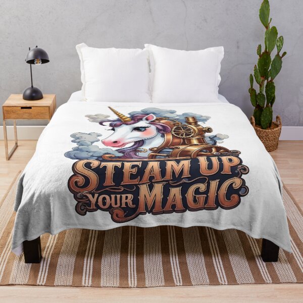 Item preview, Steam Up Your Magic – Steampunk Unicorn designed and sold by zoughlal.