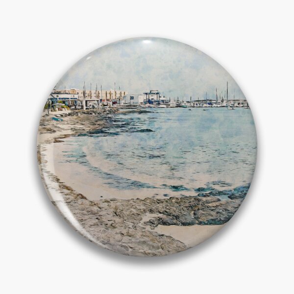 Item preview, Corralejo Fuerteventura Watercolour Effect Photo 36 designed and sold by GG WALL ART.
