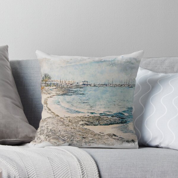 Item preview, Corralejo Fuerteventura Watercolour Effect Photo 36 designed and sold by GG WALL ART.