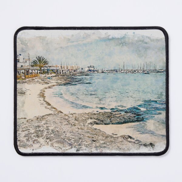 Item preview, Corralejo Fuerteventura Watercolour Effect Photo 36 designed and sold by GG WALL ART.