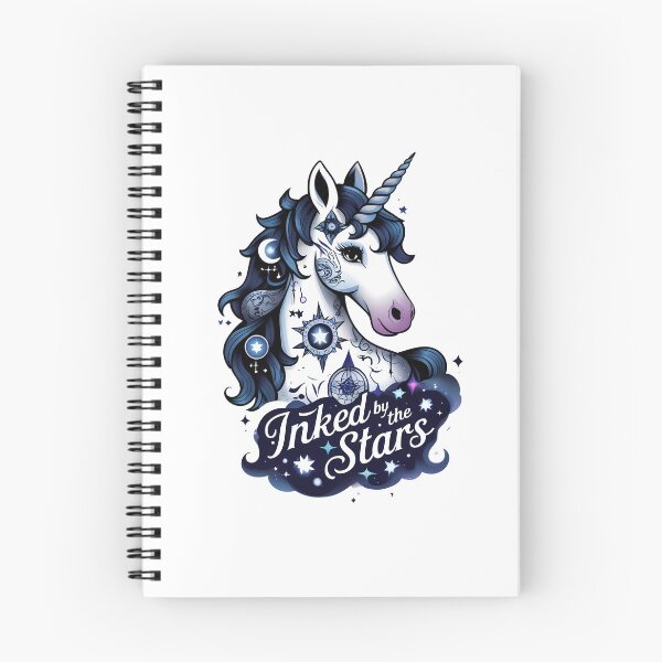 Item preview, Inked by the Stars – Celestial Tattoo Unicorn designed and sold by zoughlal.