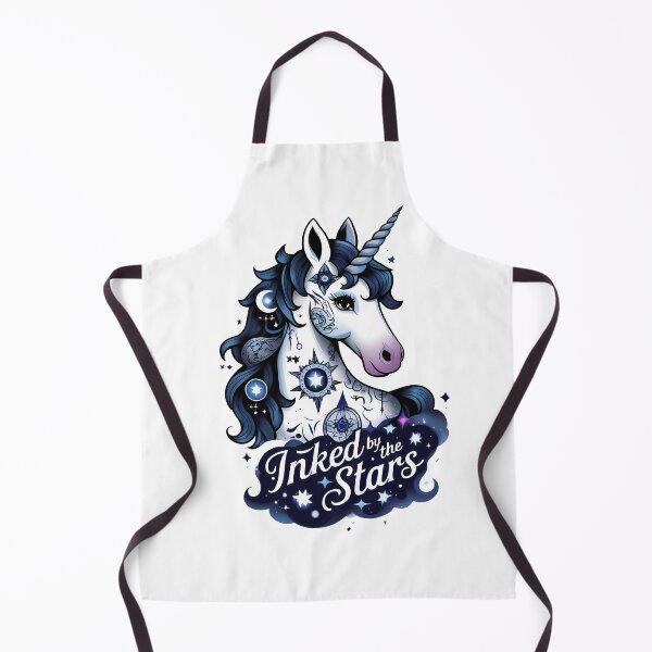 Item preview, Inked by the Stars – Celestial Tattoo Unicorn designed and sold by zoughlal.