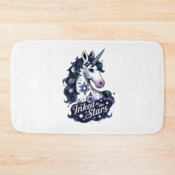Item preview, Inked by the Stars – Celestial Tattoo Unicorn designed and sold by zoughlal.