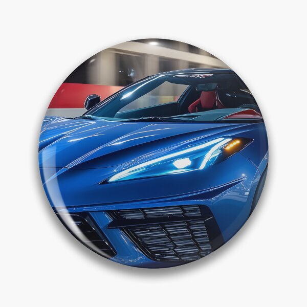 Item preview, Blue Corvette E-Ray Poster – Electrified Speed in Striking Blue X designed and sold by AutoPopStudio.