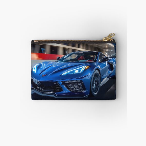 Item preview, Blue Corvette E-Ray Poster – Electrified Speed in Striking Blue X designed and sold by AutoPopStudio.