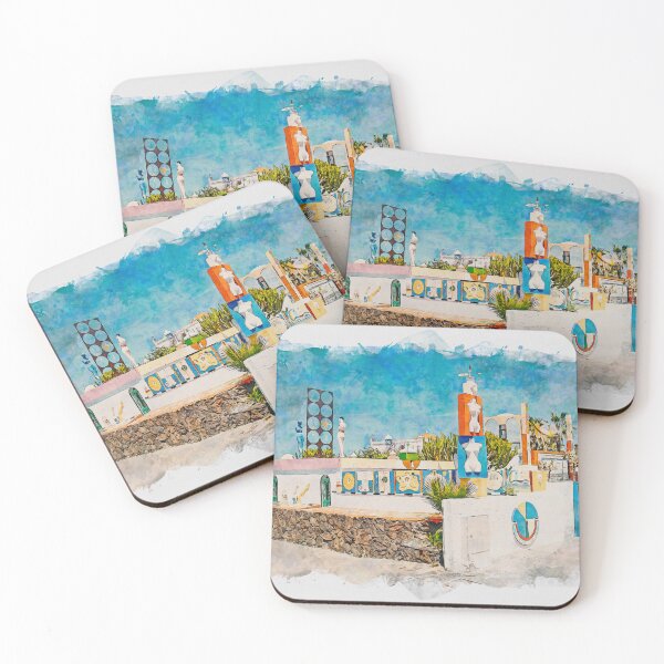 Item preview, Corralejo Fuerteventura Watercolour Effect Photo 36 designed and sold by GG WALL ART.