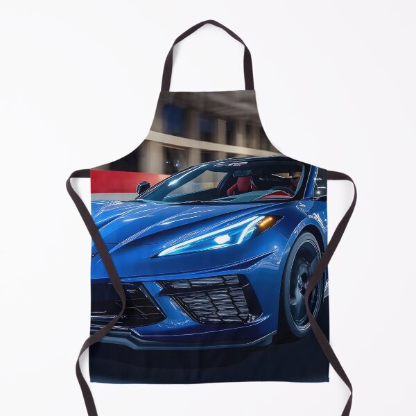 Item preview, Blue Corvette E-Ray Poster – Electrified Speed in Striking Blue X designed and sold by AutoPopStudio.