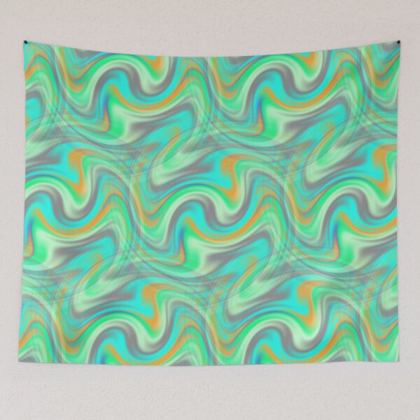 Item preview, Abstract Teal Green Fractal Scene 11 designed and sold by SXW Designs.