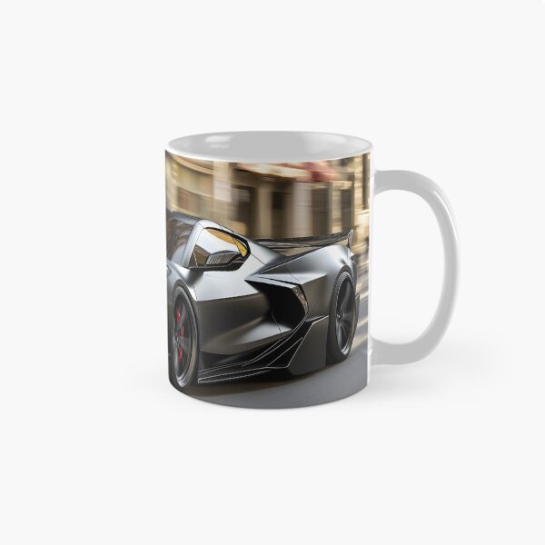 Item preview, Black Corvette E-Ray Poster – Sleek Hybrid Power VIII designed and sold by AutoPopStudio.