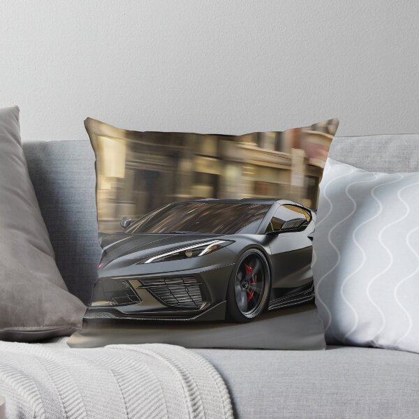 Item preview, Black Corvette E-Ray Poster – Sleek Hybrid Power VIII designed and sold by AutoPopStudio.
