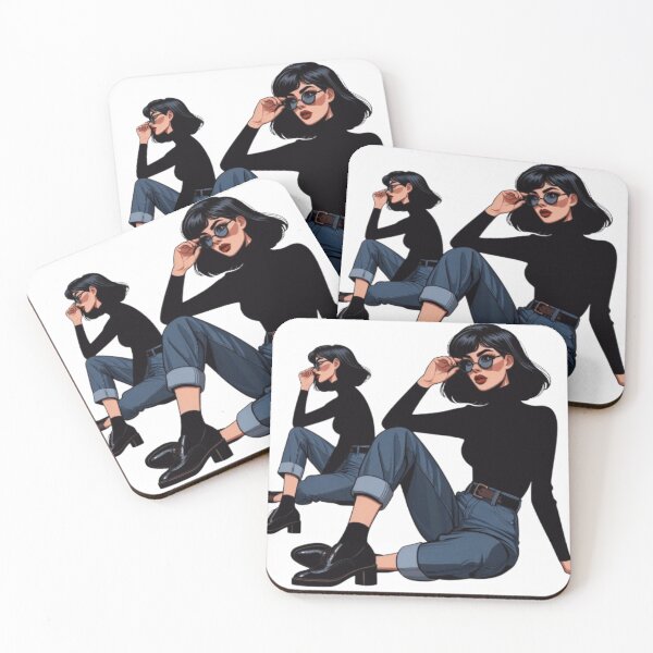 Item preview, Vintage Cool Woman retro themed Pop Art designed and sold by Marshcherokee.