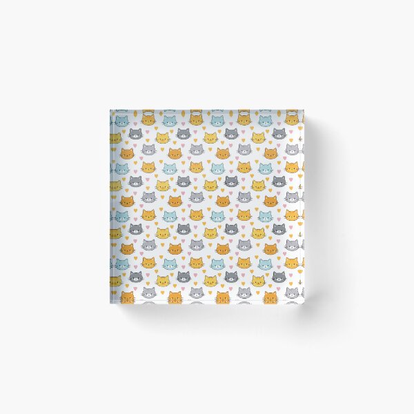 Item preview, Cute Kawaii Cats Pattern 4 designed and sold by STUDIO-72.