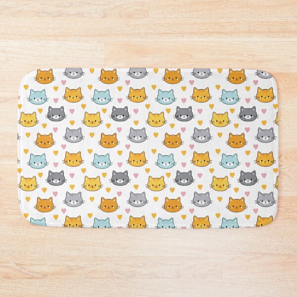 Item preview, Cute Kawaii Cats Pattern 4 designed and sold by STUDIO-72.