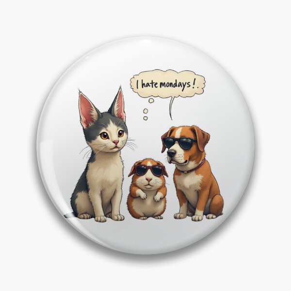 Item preview, I hate Mondays - Pet's Life designed and sold by Honeybee Designs.