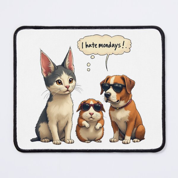 Item preview, I hate Mondays - Pet's Life designed and sold by Honeybee Designs.