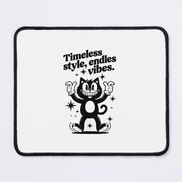 Item preview, Timeless Retro Cat Cartoon | Vintage Black & White T-Shirt Design designed and sold by HaweeWear.