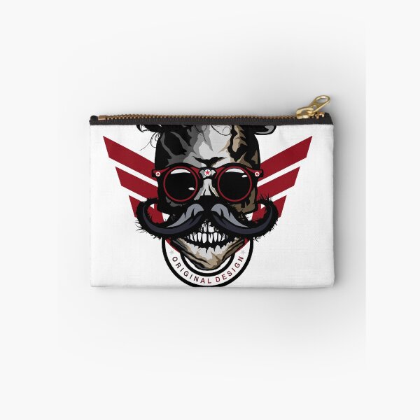 Item preview, skull hipster skull design mustache mustached original fantasy designed and sold by Achille3777.