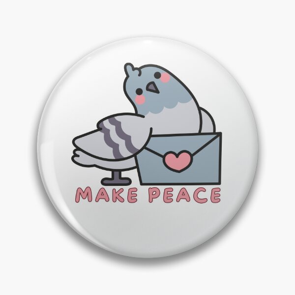 Item preview, Dove of peace, a dove that says make peace designed and sold by Hope-it-fits.