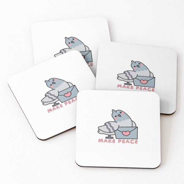 Item preview, Dove of peace, a dove that says make peace designed and sold by Hope-it-fits.