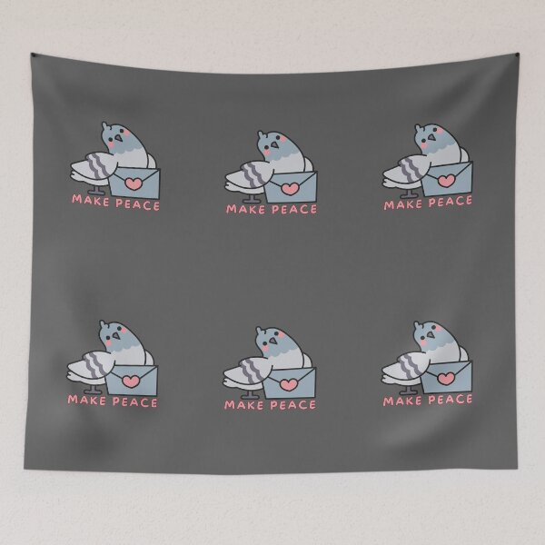 Item preview, Dove of peace, a dove that says make peace designed and sold by Hope-it-fits.